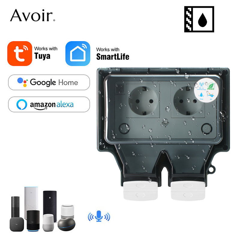 Outdoor Power Hub - Avoir Tuya Wand Steckdosen Ip66 Wasserdichte