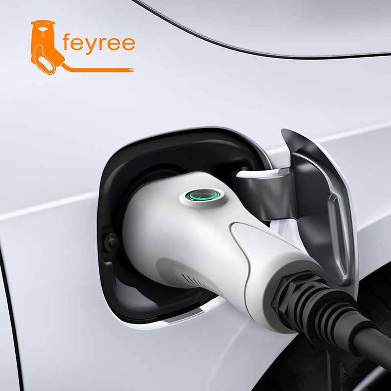 Outdoor Power Station - Feyree V2L Kabel Elektroauto Seitenauslass-Stecker EV-Ladegerät