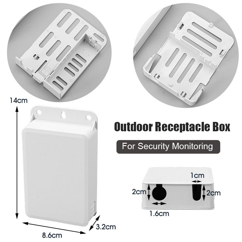 Outdoor Power Receptacle - Outdoor-Steckdosenabdeckung Elektrische Anschlussdose Schubladentyp POE-Kabelanschlussbox für