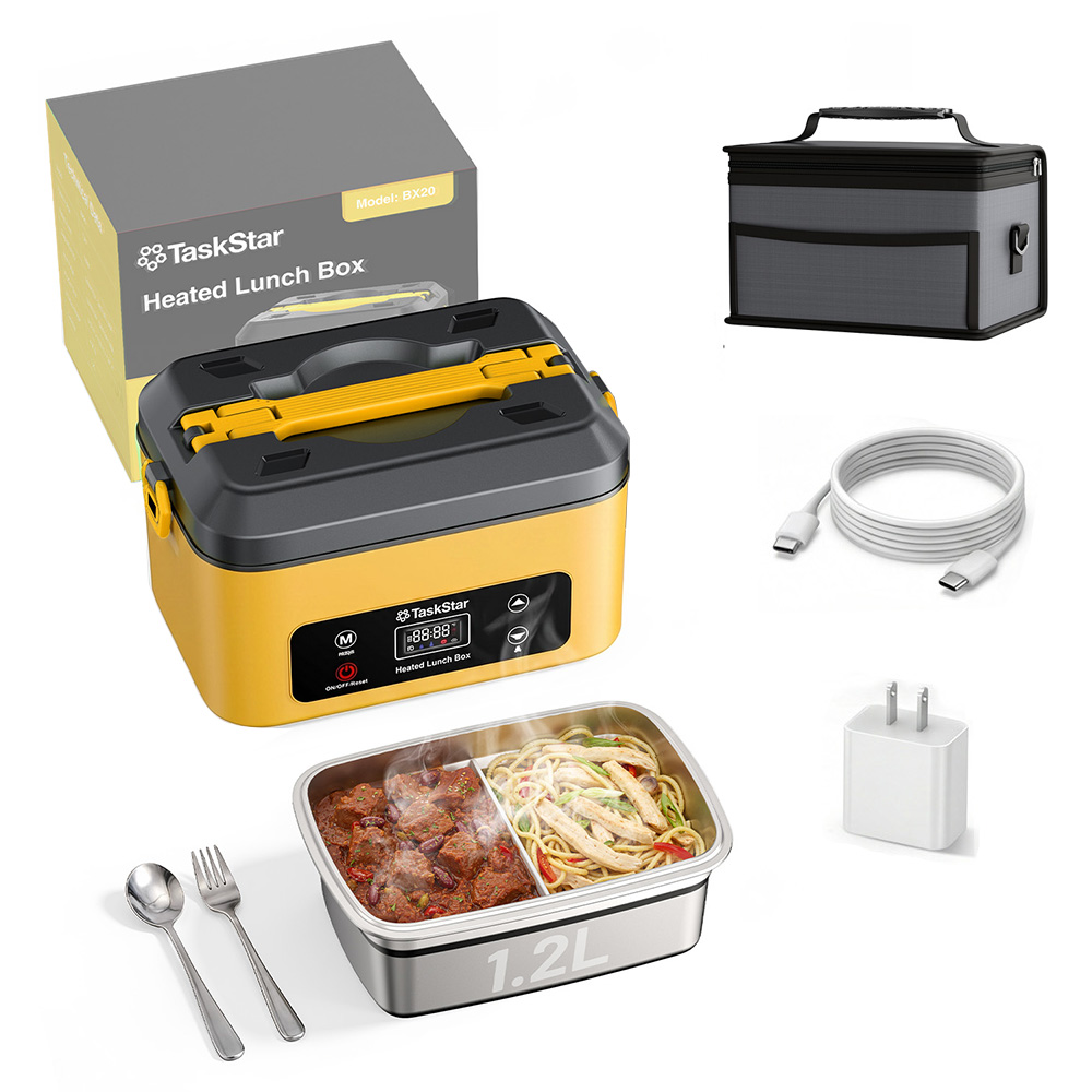 Outdoor Power Pedestal - TaskStar Elektrische Lunchbox 1,2L Kabelloser Speisenwärmer