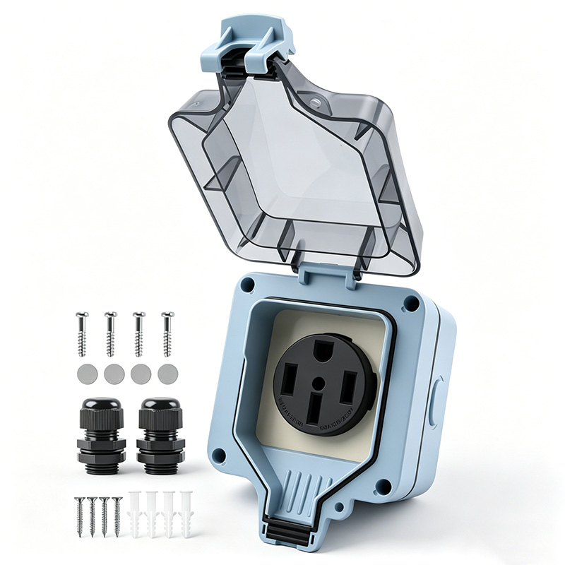 Outdoor Power Hub - Outdoor-Stromanschlussbox Wasserdicht IP66 50A 125V/250V Steckdose