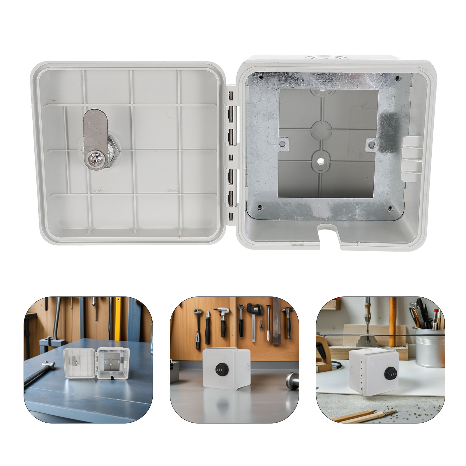 Outdoor Power Socket With Lock - Wasserdichte elektrische Anschlussdose, abschließbare Steckdose mit