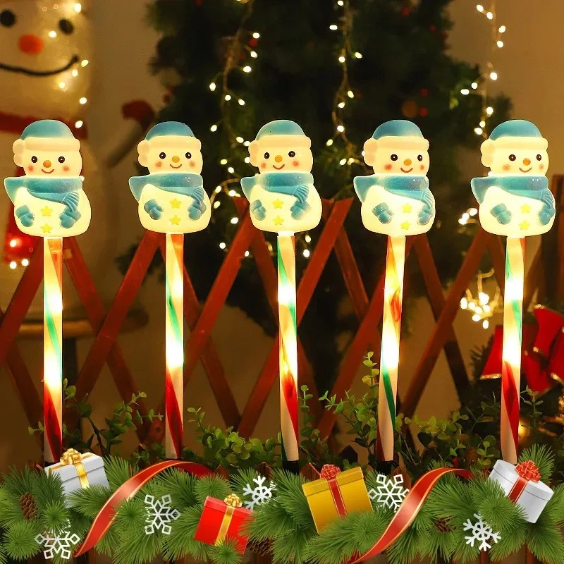 Outdoor Power For Xmas Lights - Weihnachtliche solarbetriebene LED-Lampe mit Weihnachtsmann und