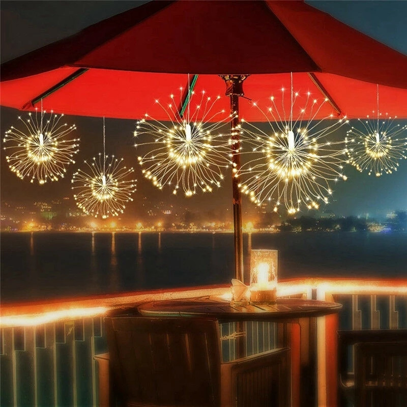 Outdoor Power For Xmas Lights - 120Led 200 Led Solar Lampe Starburst