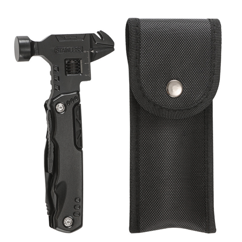 Outdoor Power Board - Tragbares EDC Überlebens-Multitool, 15-in-1 Hammer Schraubenschlüssel