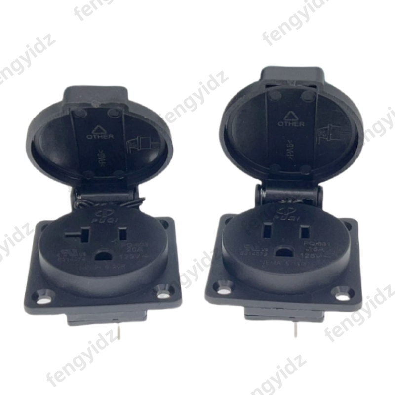 Schwarz 125V 15A 20A IP44 CE A – Outdoor Power Receptacle Bewertung und Preis