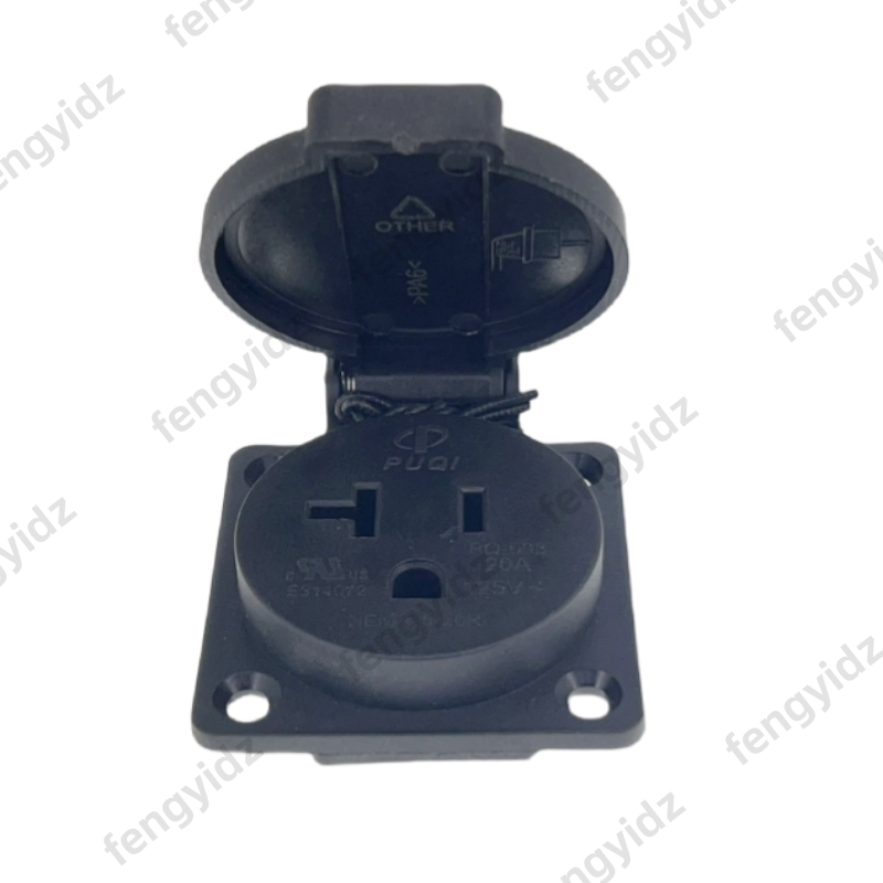 Schwarz 125V 15A 20A IP44 CE A – Outdoor Power Receptacle Bewertung und Preis