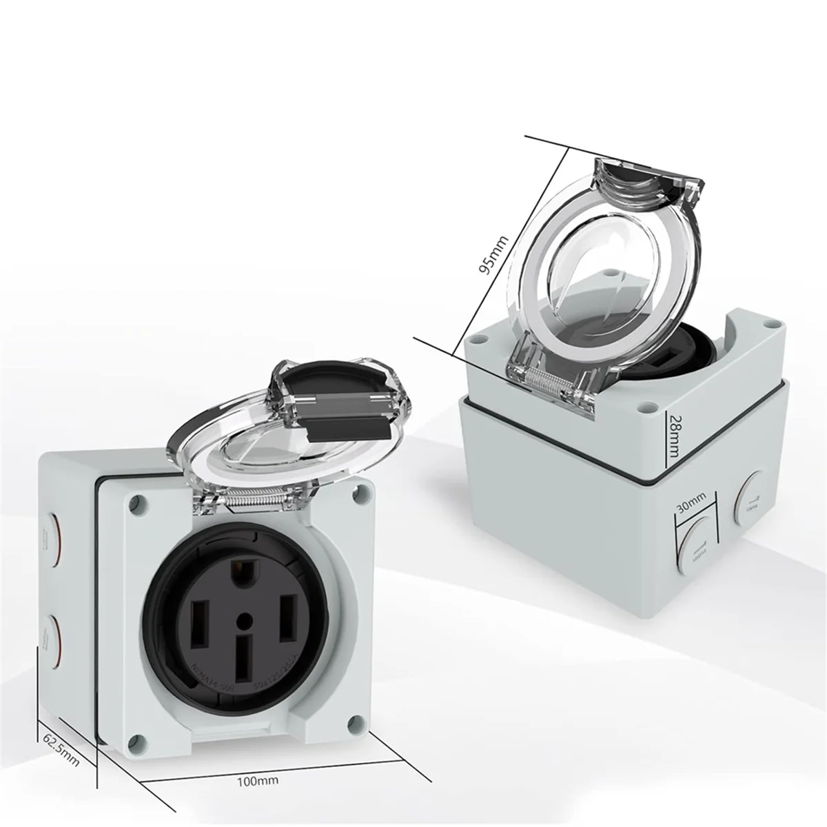 AT16 50Amp Stromanschlussbox,  – Outdoor Power Receptacle Bewertung und Preis