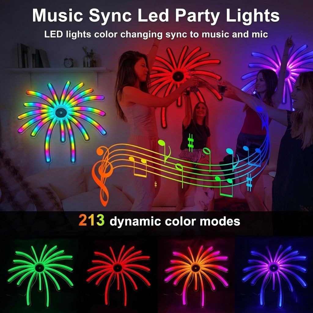 RGB Feuerwerk Neon-Schild LED- – Outdoor Power For Xmas Lights Bewertung und Preis