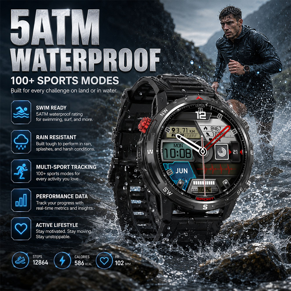 Neue Outdoor Smartwatch 1,43-Z – Outdoor Power Meter Box Bewertung und Preis