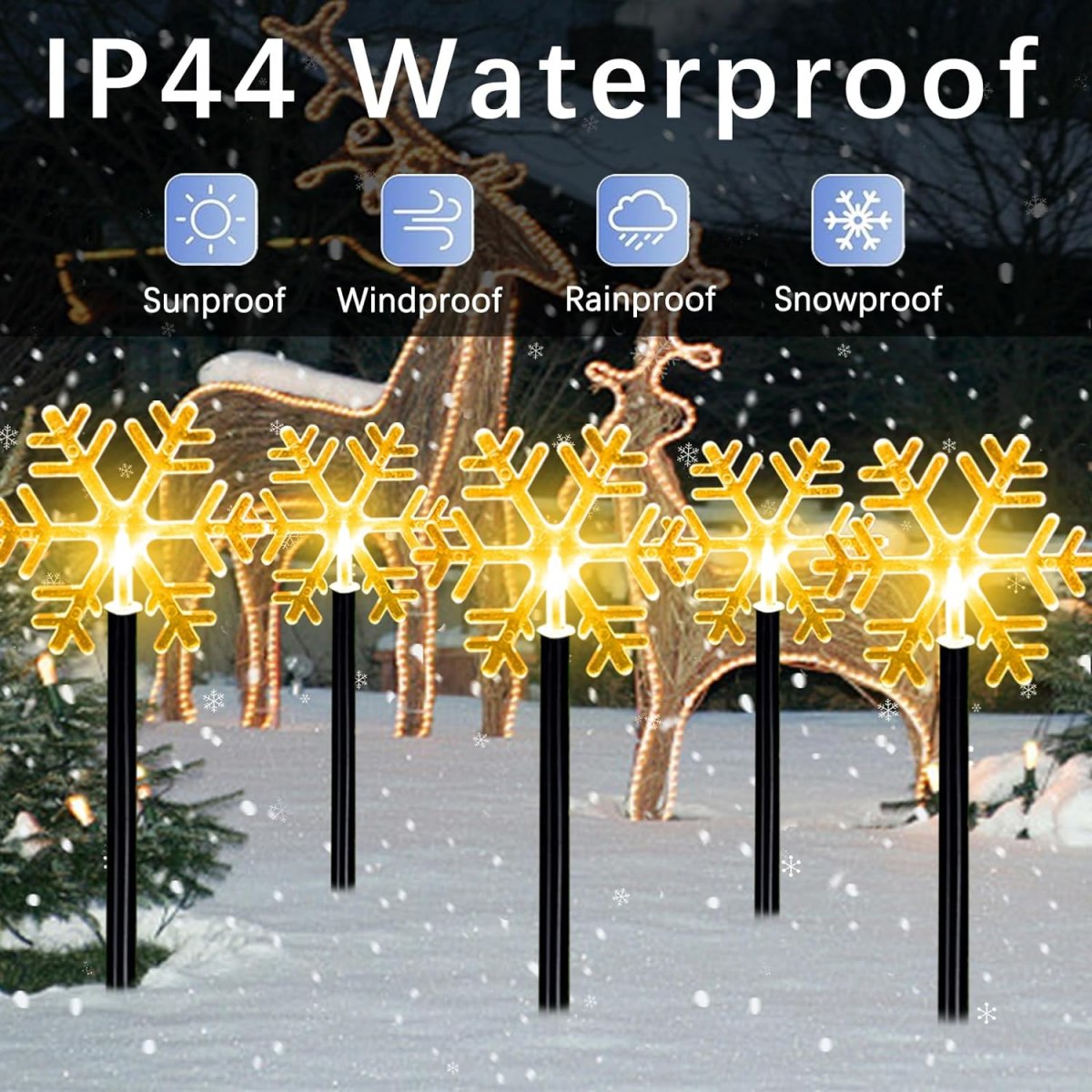 5 Stück Weihnachts-Wege-Lichte – Outdoor Power For Xmas Lights Bewertung und Preis