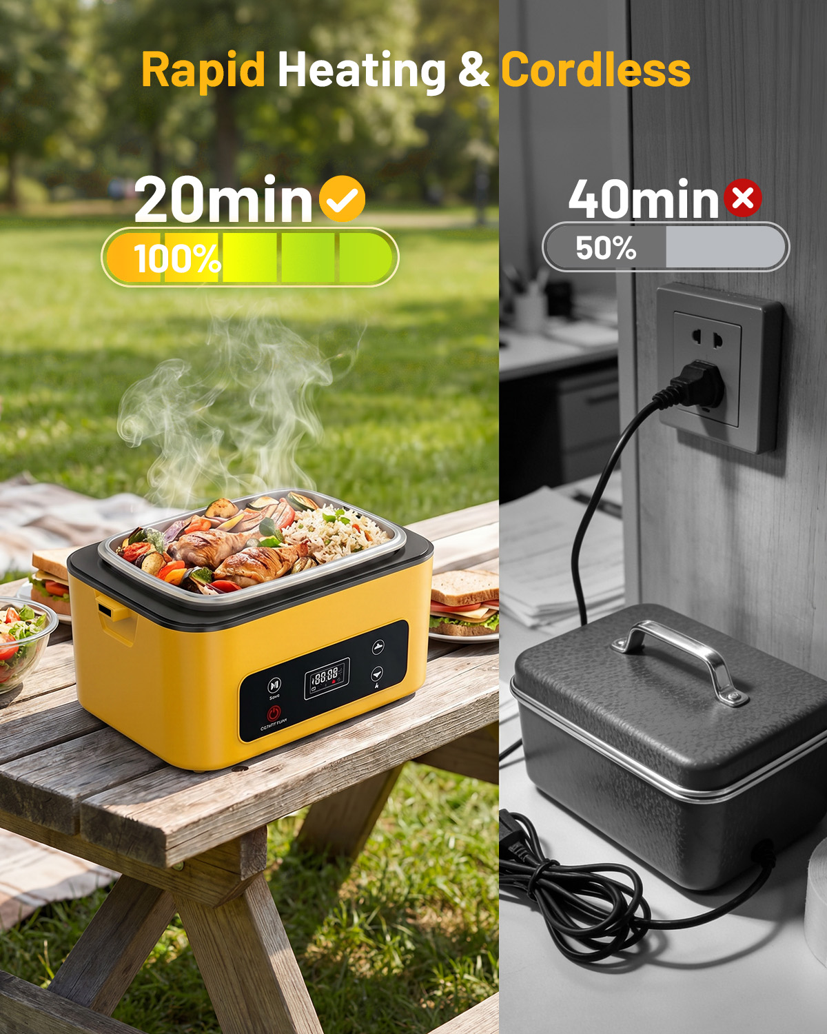 TaskStar Elektrische Lunchbox  – Outdoor Power Pedestal Bewertung und Preis
