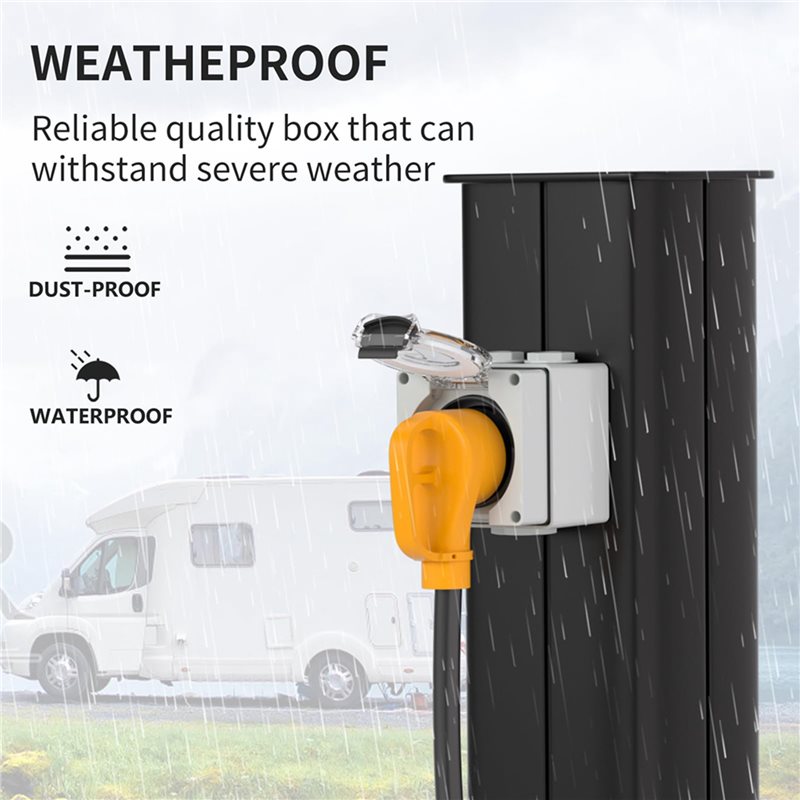 2X 30-Ampere-Steckdosenbox, 12 – Outdoor Power Receptacle Bewertung und Preis