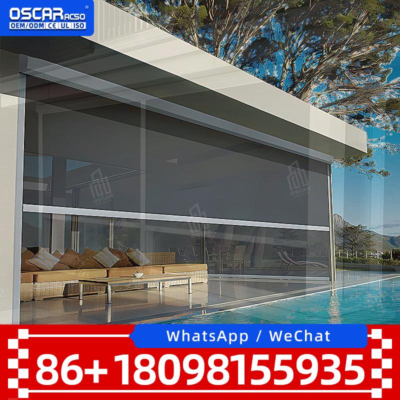 Moderner, elektrischer, batter – Outdoor Power Roller Shades Bewertung und Preis