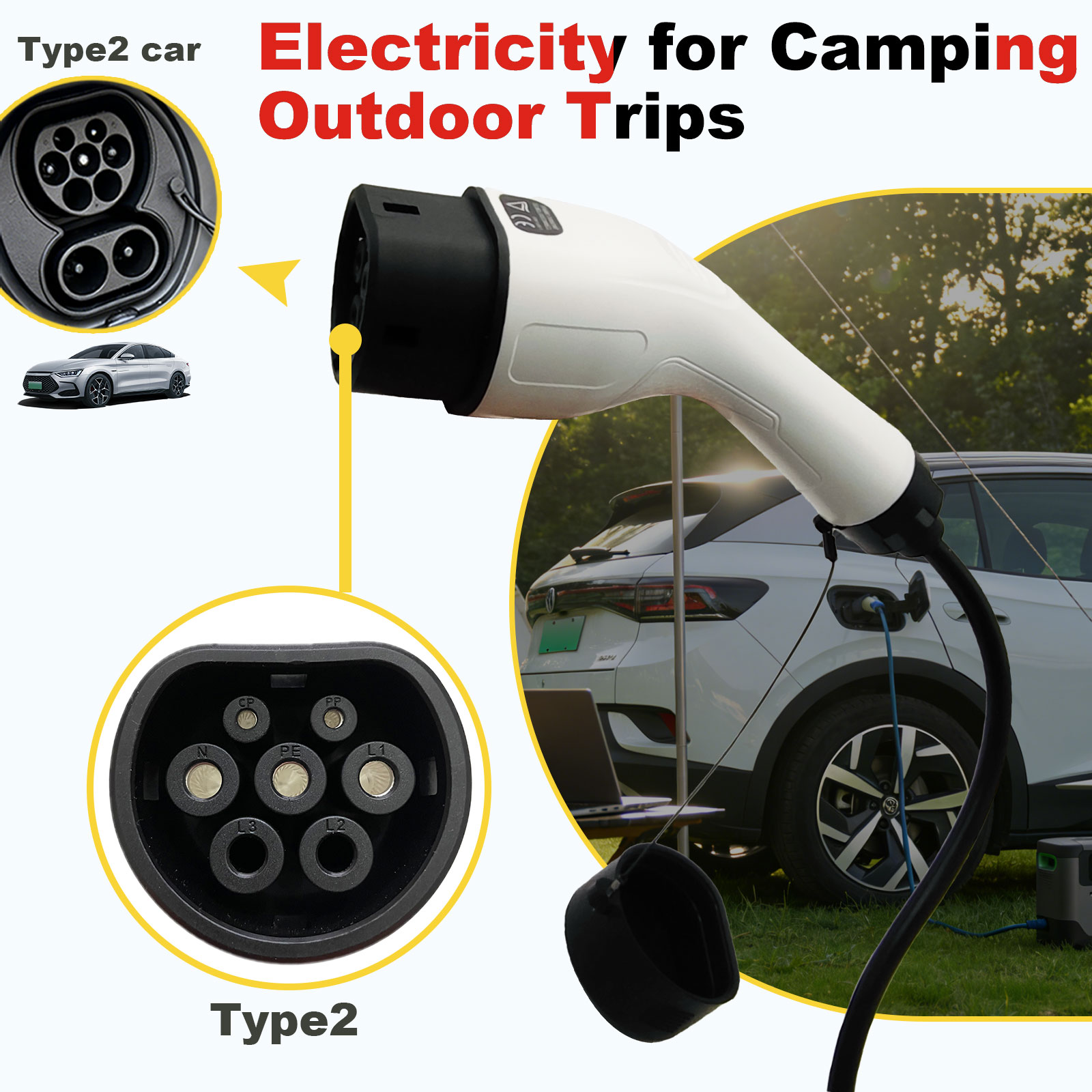 Typ2 V2L Entladeadapter 16A Br – Outdoor Power Hub Bewertung und Preis