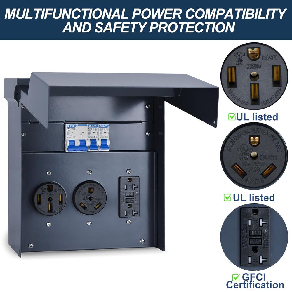 RV-Elektroschalttafel mit Sich – Outdoor Power Receptacle Bewertung und Preis