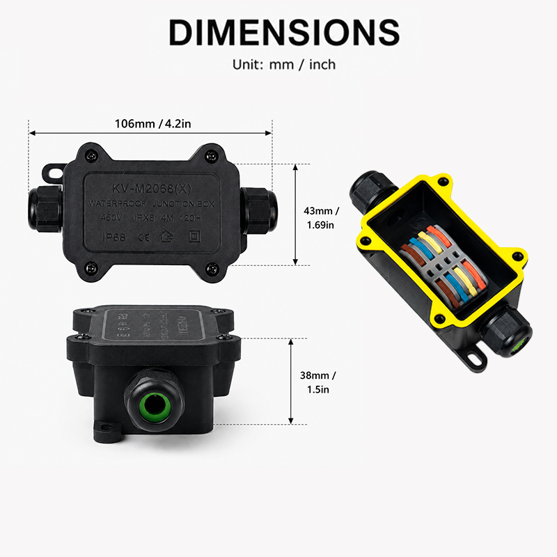 IP68 Wasserdichte Anschlussdos – Outdoor Power Junction Bewertung und Preis