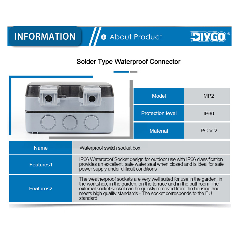 IP66 EU Deutsch standard doubl – Outdoor Usb Power Strip Bewertung und Preis