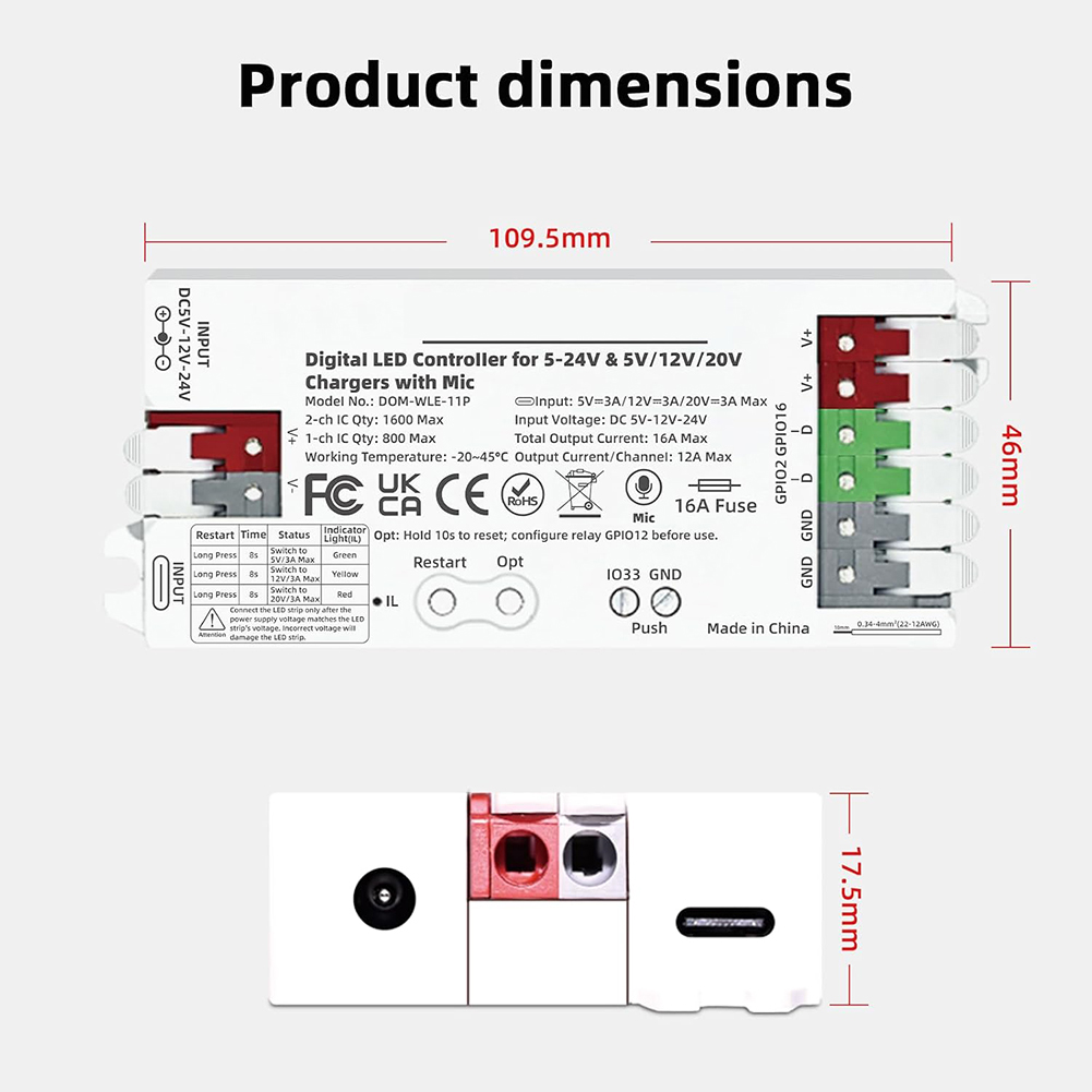 USB-C PD LED-Streifen-Controll – Outdoor Usb Power Strip Bewertung und Preis