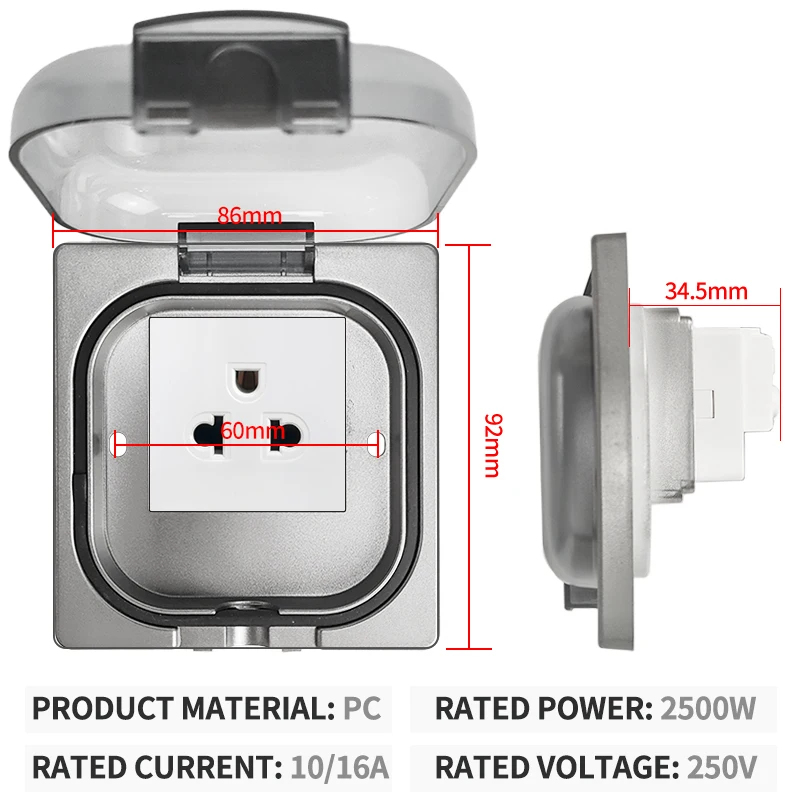 IP65 wasserdichte Außensteckdo – Outdoor Power Receptacle Bewertung und Preis