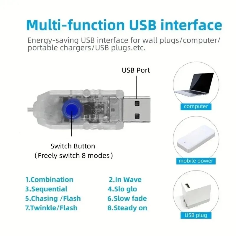 USB-betriebene 200-LED-Stern-W – Outdoor Power For Xmas Lights Bewertung und Preis