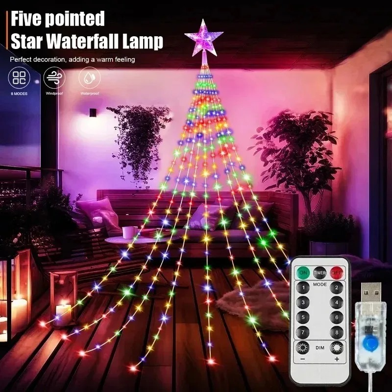 USB-betriebene 200-LED-Stern-W – Outdoor Power For Xmas Lights Bewertung und Preis